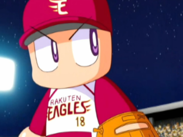 Rookie Masahiro Tanaka in Power Pro form, from the intro movie to Jikkyou Powerful Pro Yakyuu 14.