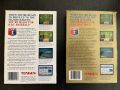The back of the box for the licensed (left) and unlicensed (right) versions of the game. The text has some minor differences, such as changing "such MVPs as Reggie Jackson or Don Mattingly" to "such superstars as Don Mattingly or Andre Dawson."